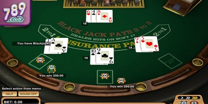 Blackjack 789CLUB - Nắm Vững Các Quy Tắc Thắng Thua Cơ Bản 2 Trường hợp Xì Dách tự nhiên tỷ lệ thưởng cao