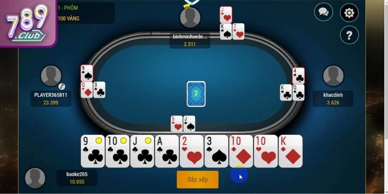 Phỏm 789CLUB - Quy Luật Chơi Và Cách Đánh Để Chiến Thắng 3 Xây dựng chiến thuật đánh Tá Lả ngay từ đầu
